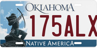 OK license plate 175ALX