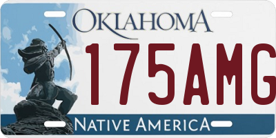 OK license plate 175AMG