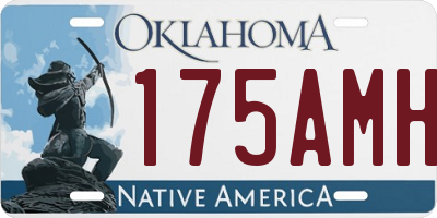 OK license plate 175AMH