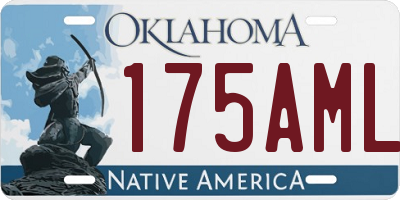 OK license plate 175AML