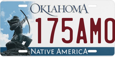 OK license plate 175AMO