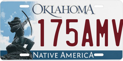 OK license plate 175AMV
