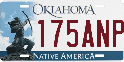 OK license plate 175ANP