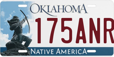 OK license plate 175ANR