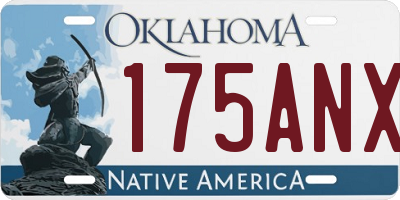 OK license plate 175ANX