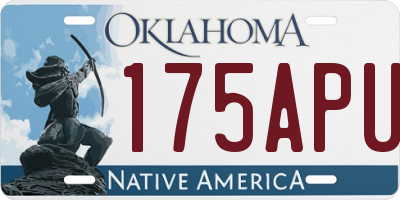 OK license plate 175APU
