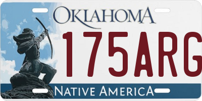 OK license plate 175ARG