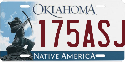 OK license plate 175ASJ