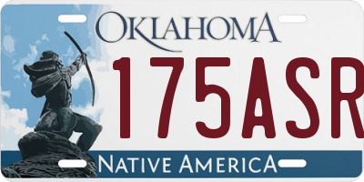 OK license plate 175ASR