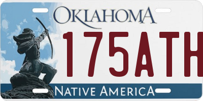 OK license plate 175ATH