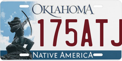 OK license plate 175ATJ