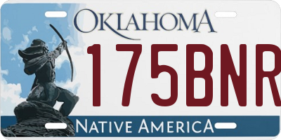 OK license plate 175BNR