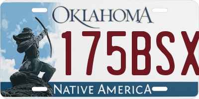 OK license plate 175BSX