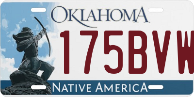 OK license plate 175BVW