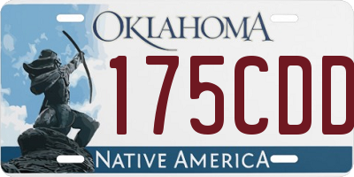 OK license plate 175CDD