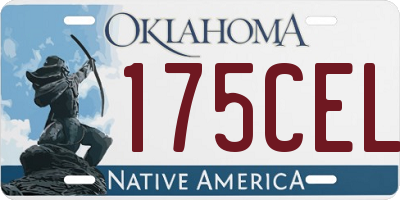 OK license plate 175CEL