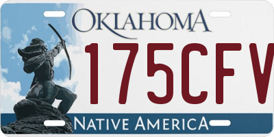 OK license plate 175CFV