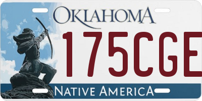OK license plate 175CGE