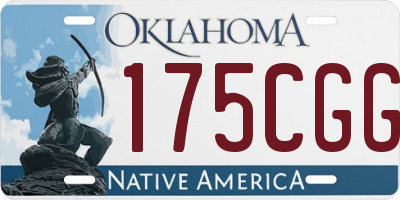 OK license plate 175CGG