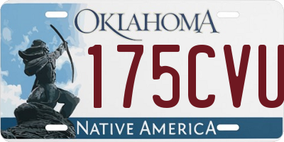 OK license plate 175CVU