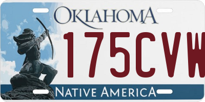 OK license plate 175CVW