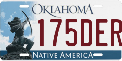 OK license plate 175DER