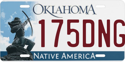 OK license plate 175DNG