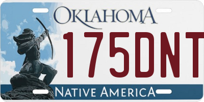 OK license plate 175DNT