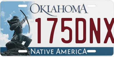 OK license plate 175DNX