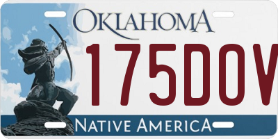 OK license plate 175DOV