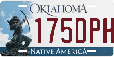 OK license plate 175DPH