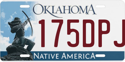 OK license plate 175DPJ