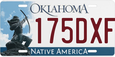 OK license plate 175DXF