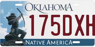 OK license plate 175DXH