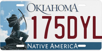 OK license plate 175DYL