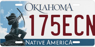 OK license plate 175ECN