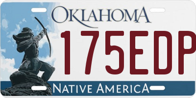 OK license plate 175EDP
