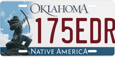 OK license plate 175EDR