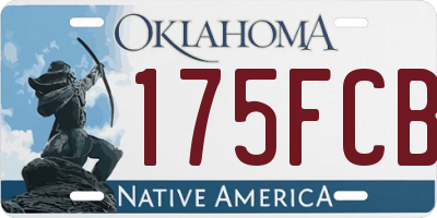 OK license plate 175FCB