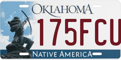 OK license plate 175FCU