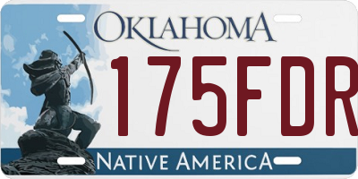 OK license plate 175FDR