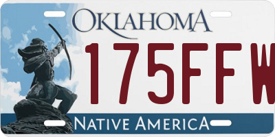 OK license plate 175FFW