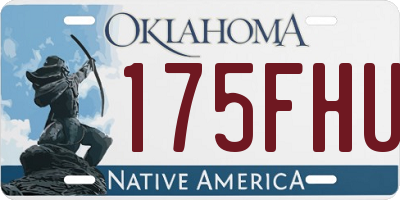 OK license plate 175FHU