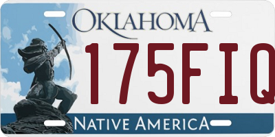 OK license plate 175FIQ