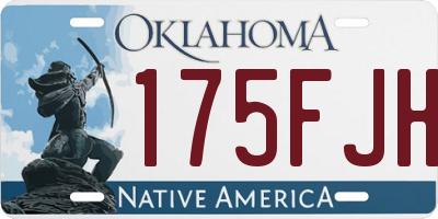 OK license plate 175FJH
