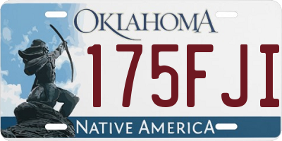 OK license plate 175FJI