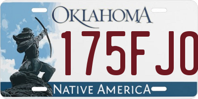 OK license plate 175FJO