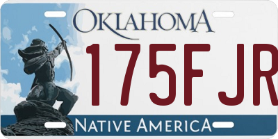 OK license plate 175FJR