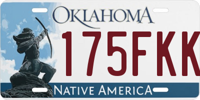 OK license plate 175FKK