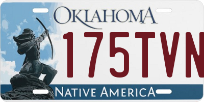OK license plate 175TVN